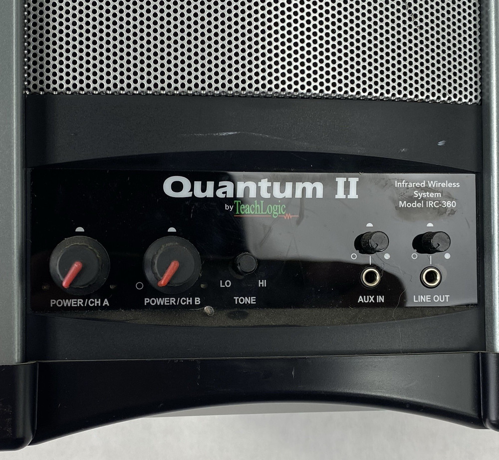 TeachLogic IRC-360 Quantum II Column Speaker No Power Supply Untested
