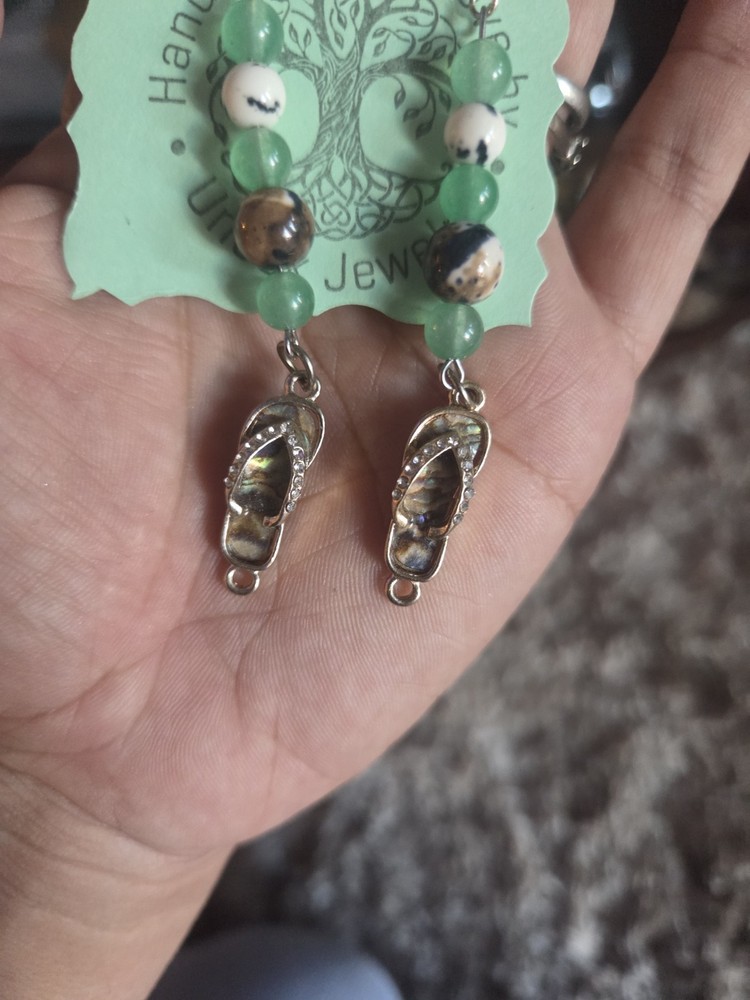 Handmade Multistone Beaded Summer Earrings
