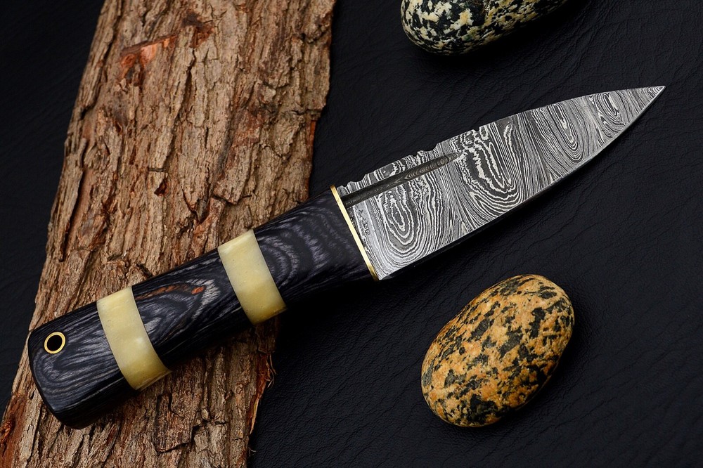 8 inches Celtic Scottish Dirk SGIAN DUBH DAGGER Bone Handle Knife.