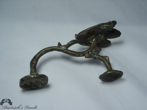 Pair Ancient Brass or Bronze Pan Lamps Middle Eastern