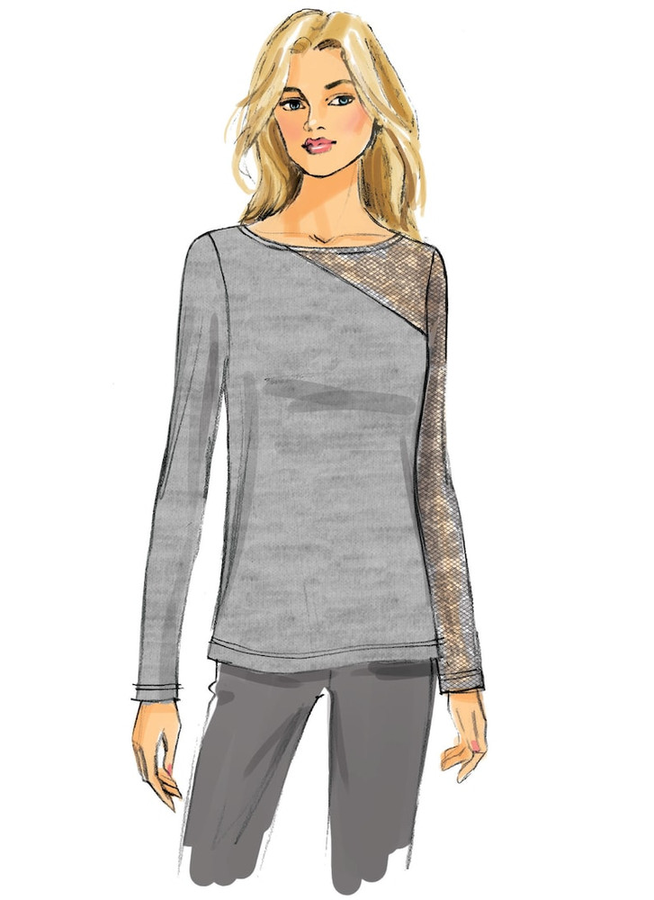 Butterick B6418 Sewing Pattern - Misses Tops