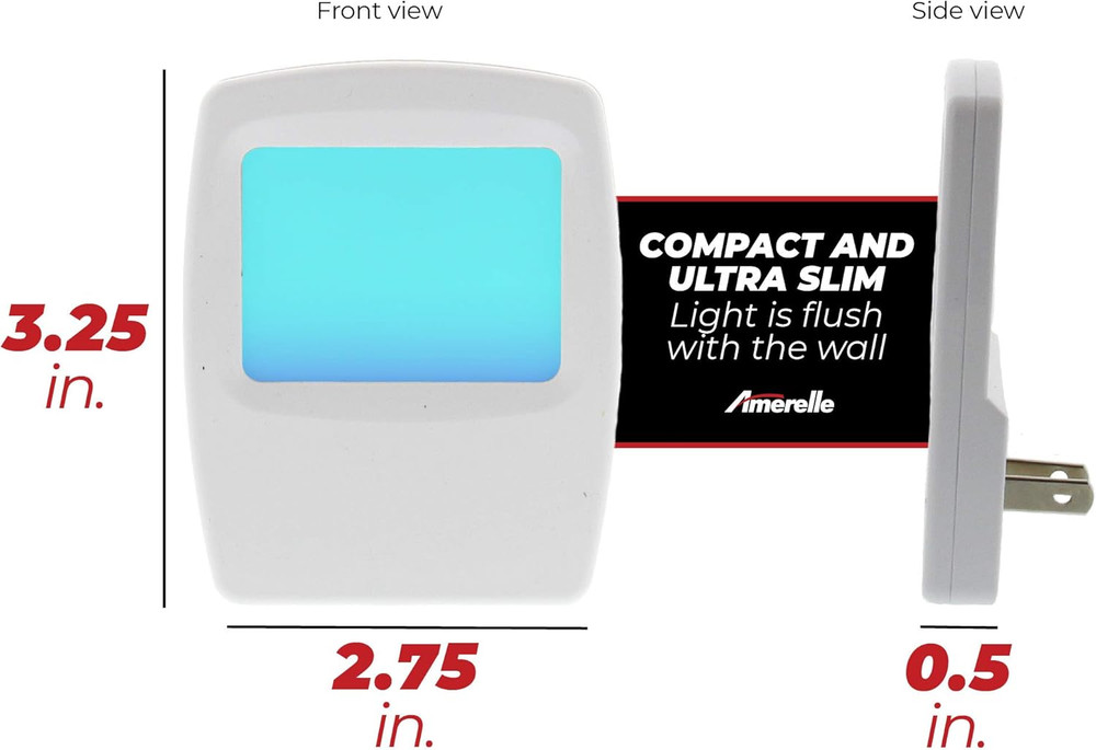 Always-On Blue Night Light, 2 Pack (71282) - Slim, Plug-In, LED Light with a Sof