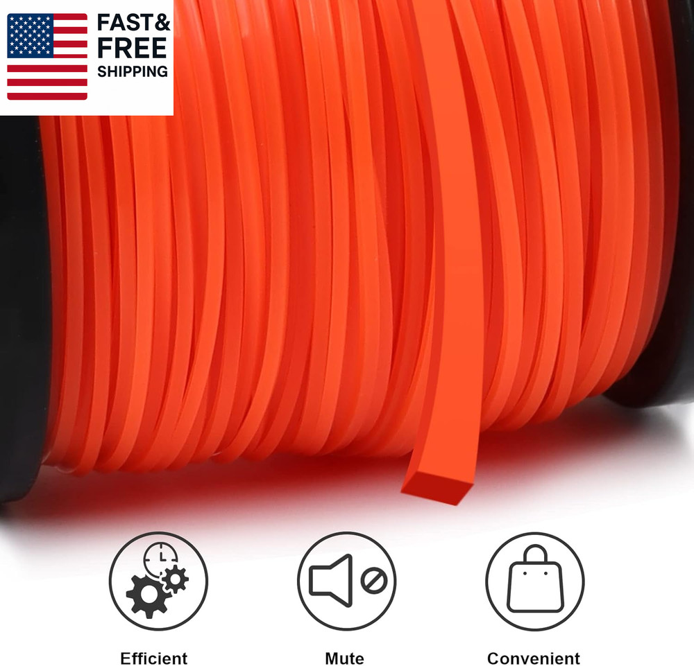 080 Inch Trimmer Line, 0.080" Weed Wacker Eater String, Commercial Grade Square