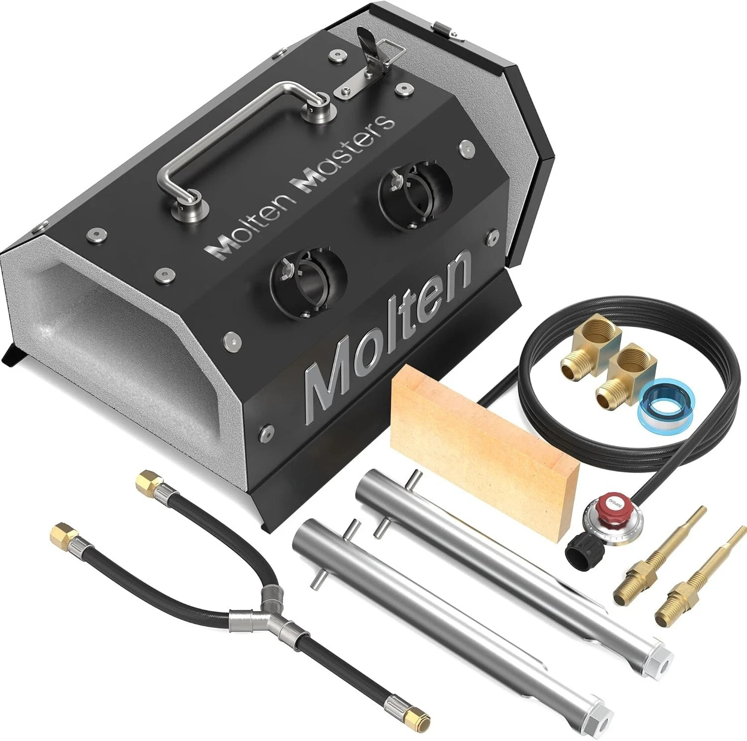 Double Burner Propane Gas Forge for Blacksmithing Knife Making Efficient Heating