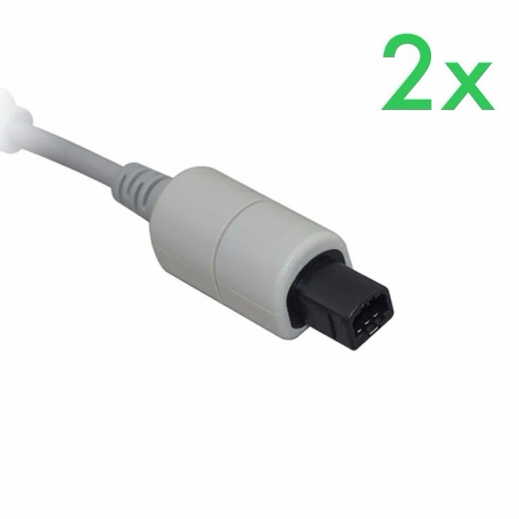 2x - SEGA Dreamcast Controller Extension Cable - New - Set of 2