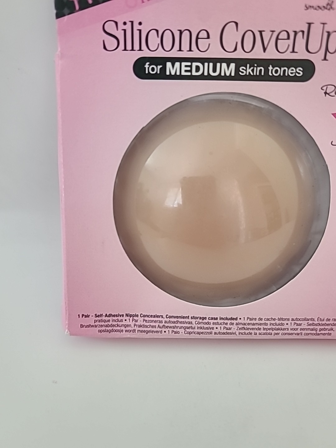 3 PAIRS Hollywood Fashion Secrets Silicone CoverUps MEDIUM Tone Lingerie Accesso