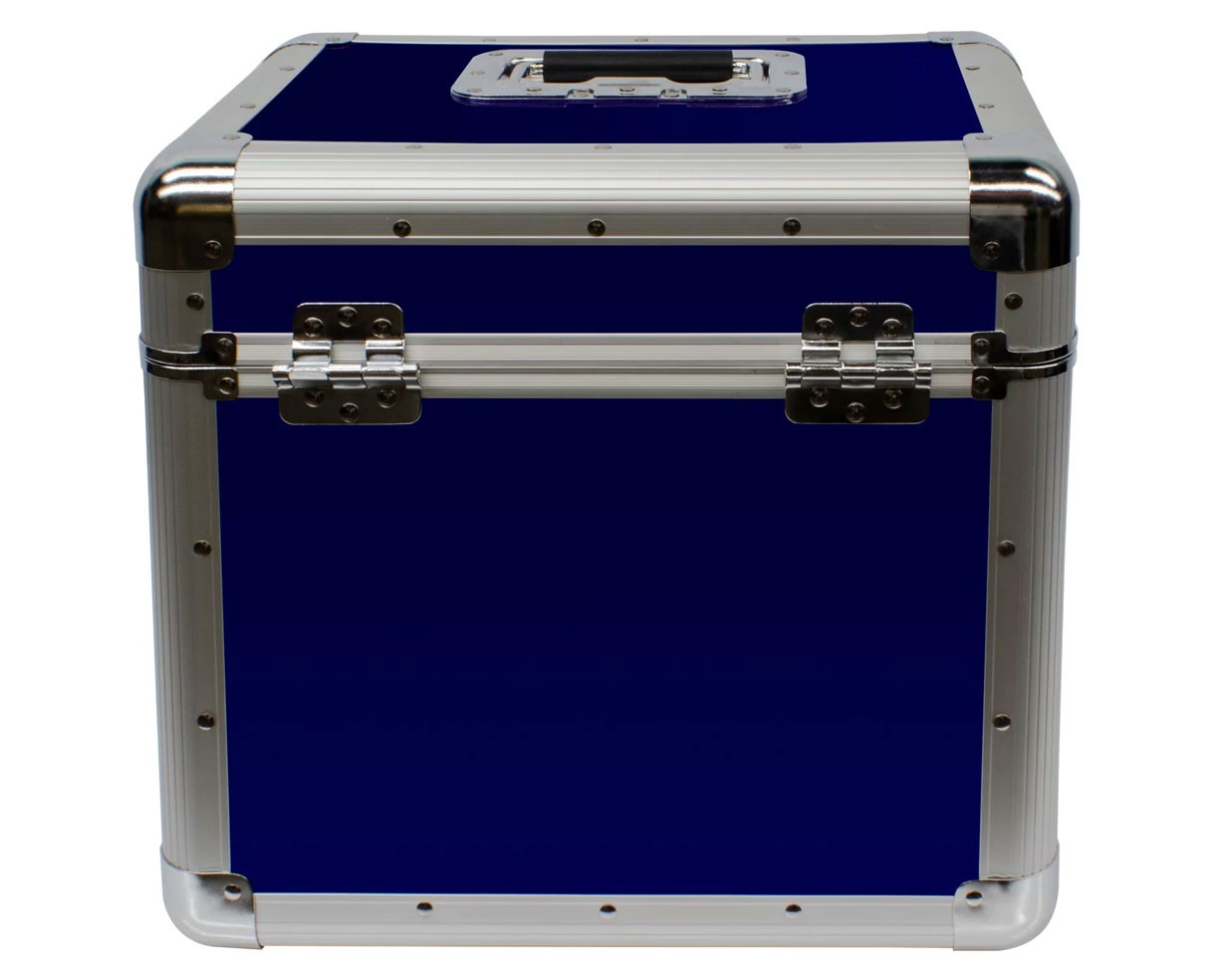 Odyssey KLP2BLU KROM Stackable Record Case for 70 12" Vinyl Records & LPs (Blue)