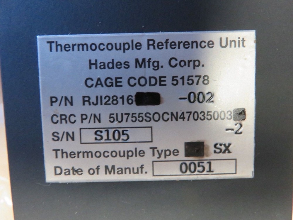 Thermocouple reference unit Type SX-RJI2816