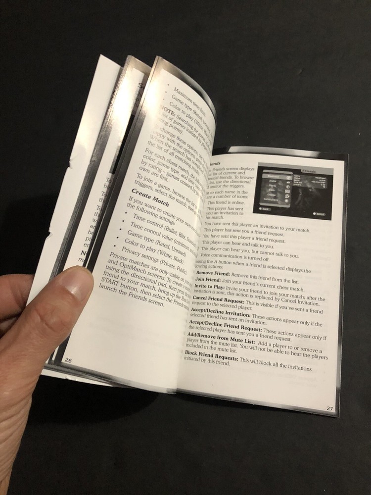 Chessmaster xbox Manual Only