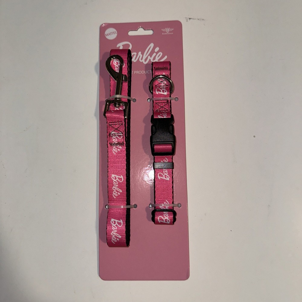 Barbie  Fabric Leash & Collar, mattel, small