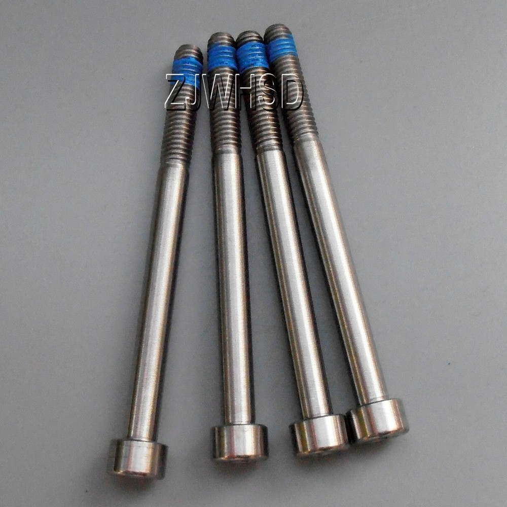 4pcs M6 x 75 mm Ti Titanium Screw Bolt Allen Hex Socket Cap Head + Thread Locker