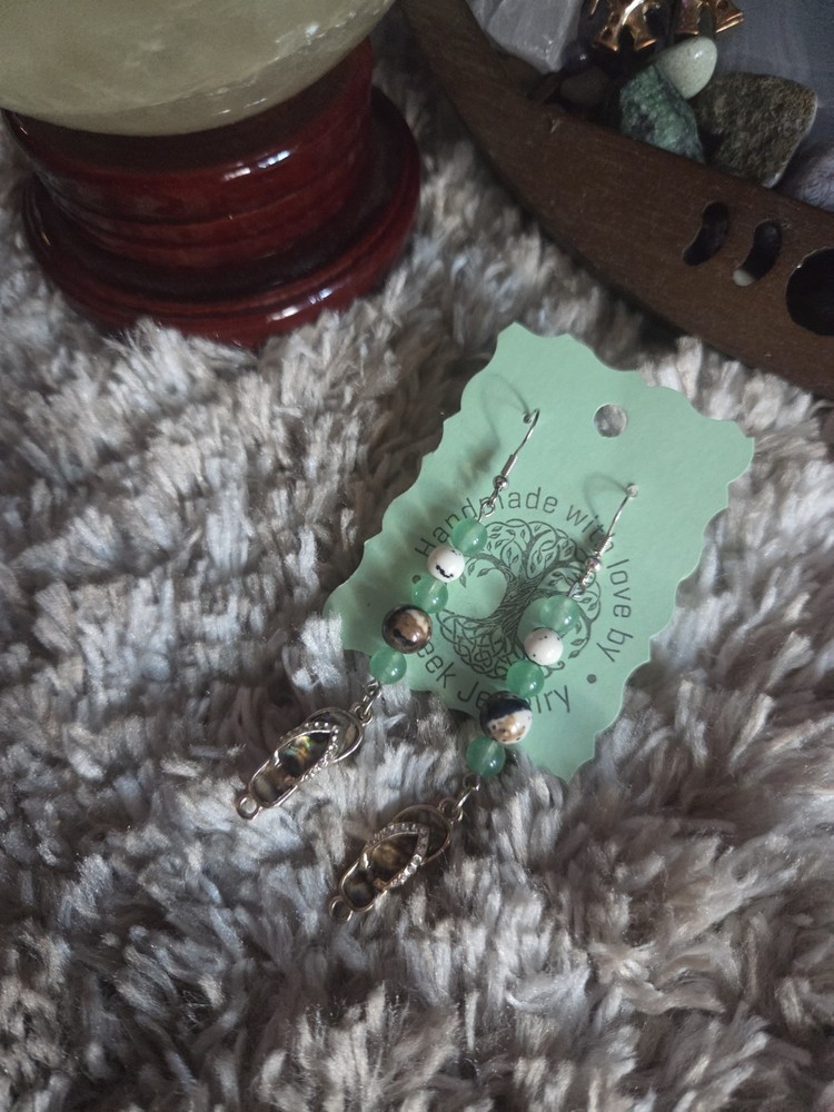 Handmade Multistone Beaded Summer Earrings
