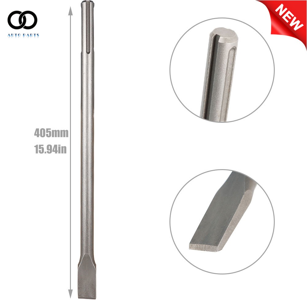 16-Inch SDS Max Chisel Set Heavy Duty Rotary Hammer Chisel Bit Set 3Pcs