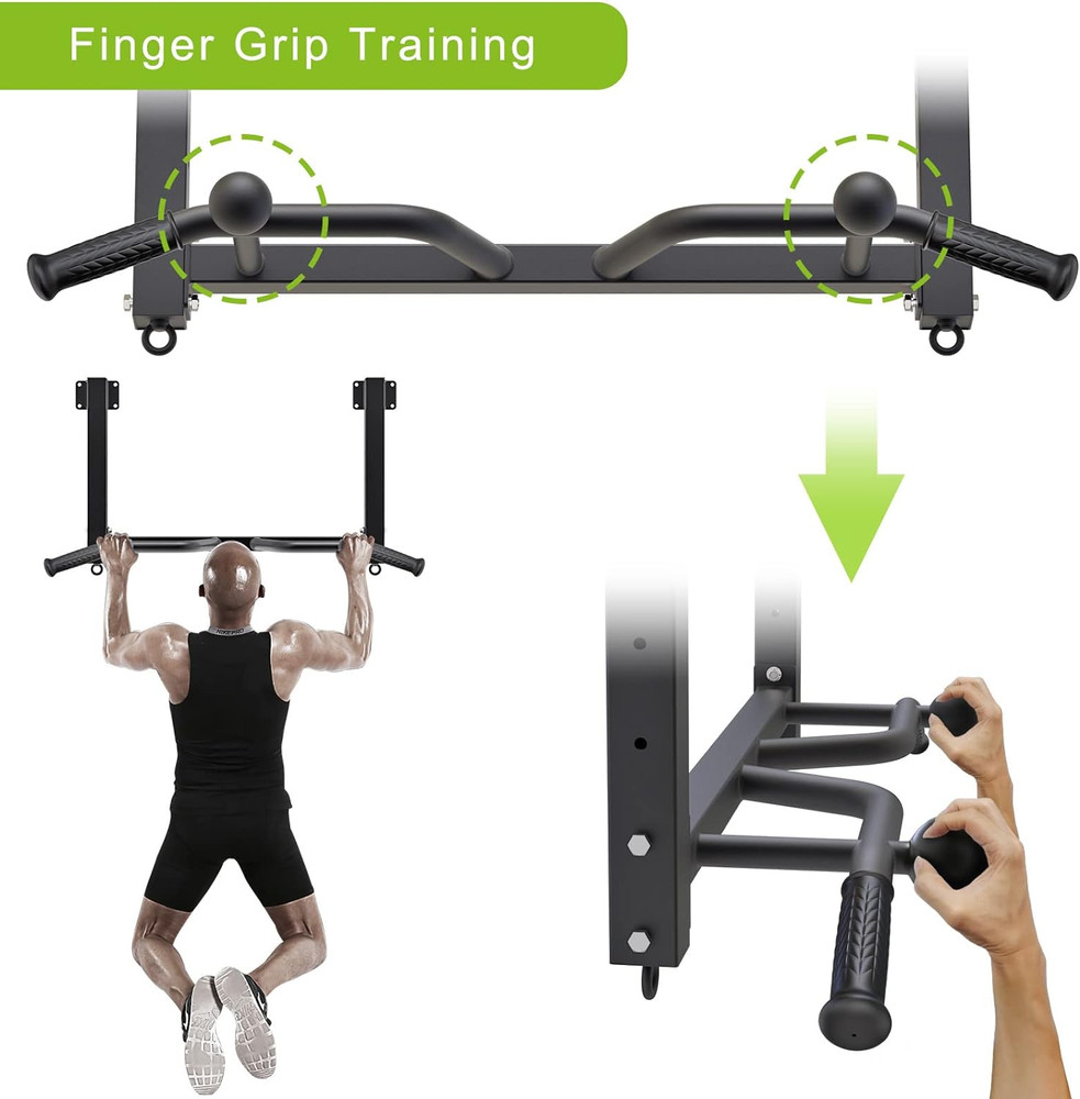 32" Ceiling Mounted Pull up Bar - Heavy Duty, Highly Adjustable, Multifunctional