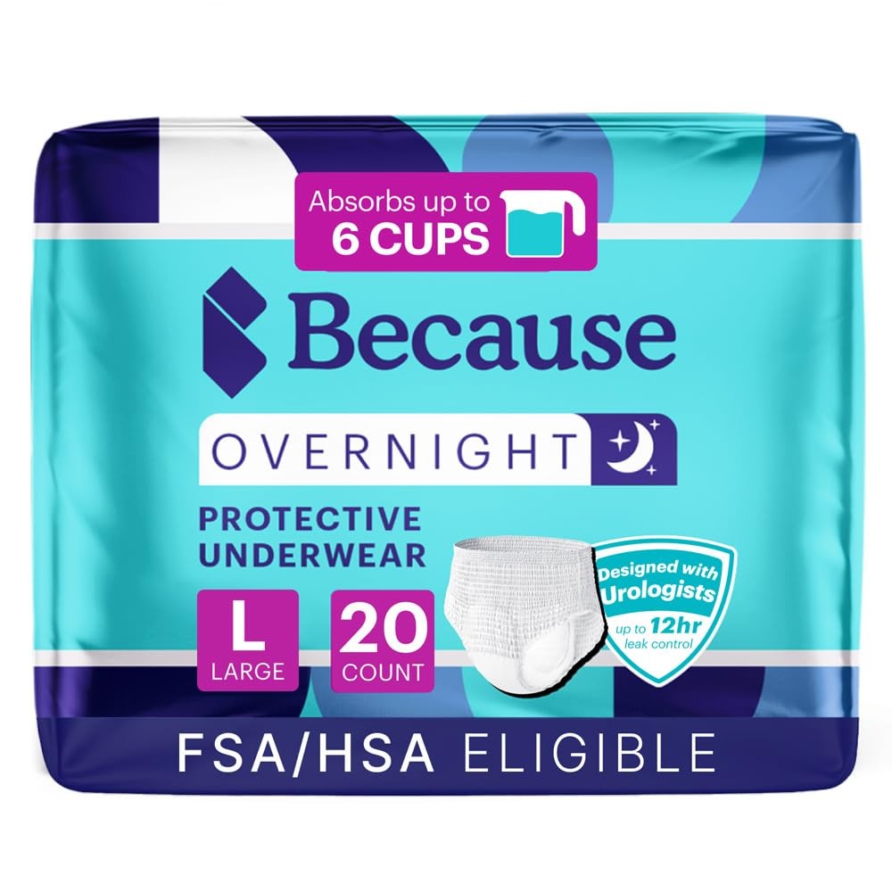 Because Overnight Absorbency Pull Ups - Adult Disposable Incontinence Underwe...