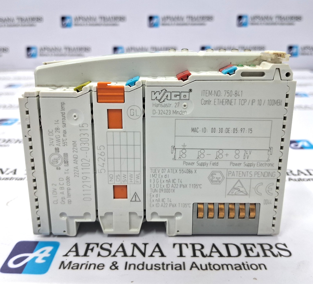 WAGO 750-841 PROGRAMMABLE ETHERNET TCP/IP FIELDBUS CONTROLLER