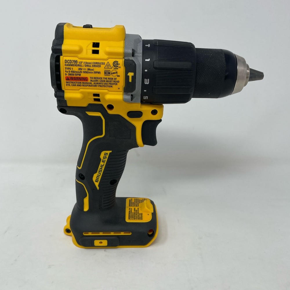 DEWALT DCD799B 20V ATOMIC 1/2" Hammer Drill/Driver Tool-Only