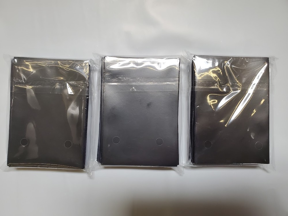 Deck Protector Sleeves - Purple/Black (60-Pack) - 3 Counts