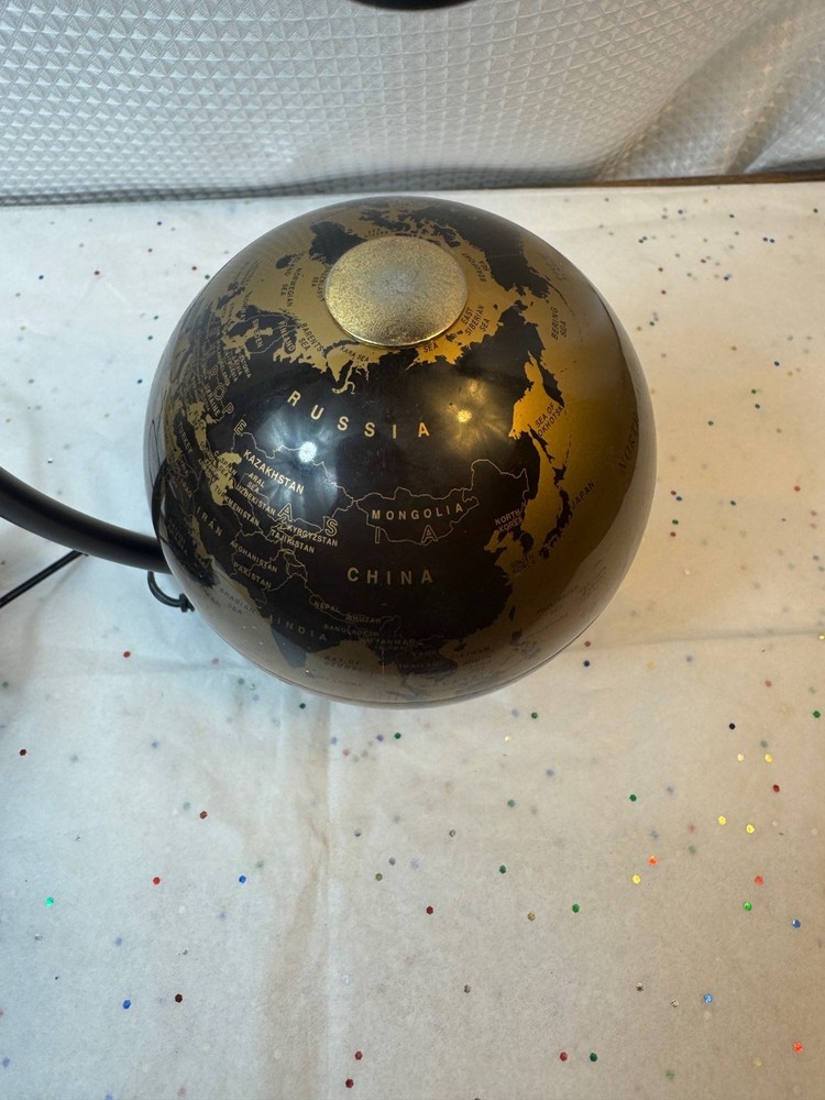 UPS Gold Magnetic Levitating Globe with Adapter