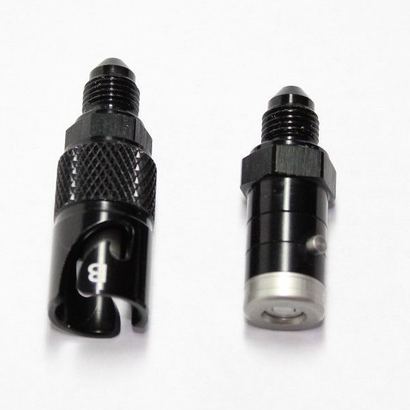 Aluminum Sprint Car Brake Line Quick Disconnect Fitting -3 AN Ends 3AN AN3 QD