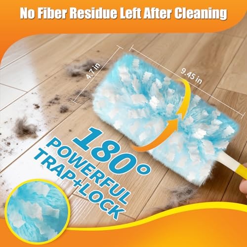 Count Dusters Refills Compatible with Swiffer Duster, 180° Disposable Multi 40