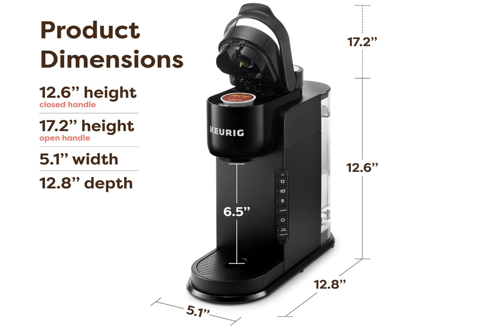 K-Express™ Single Serve Coffee Maker 3 Brew Sizes, Strong Button Feature, 42oz