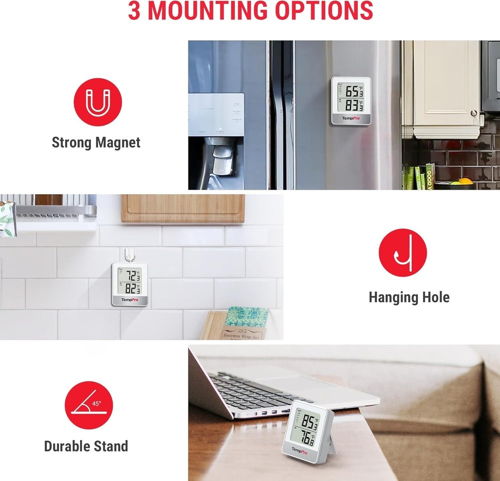 Versatile Indoor Outdoor Thermometer - Wireless, Rainproof & Multiple Sensors