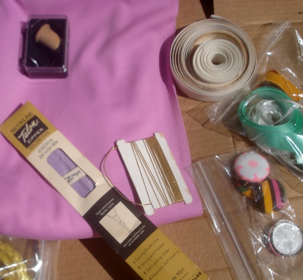 Crafts and Sewing Assorted Bundle Pieces Scraps Junk Drawer Lot