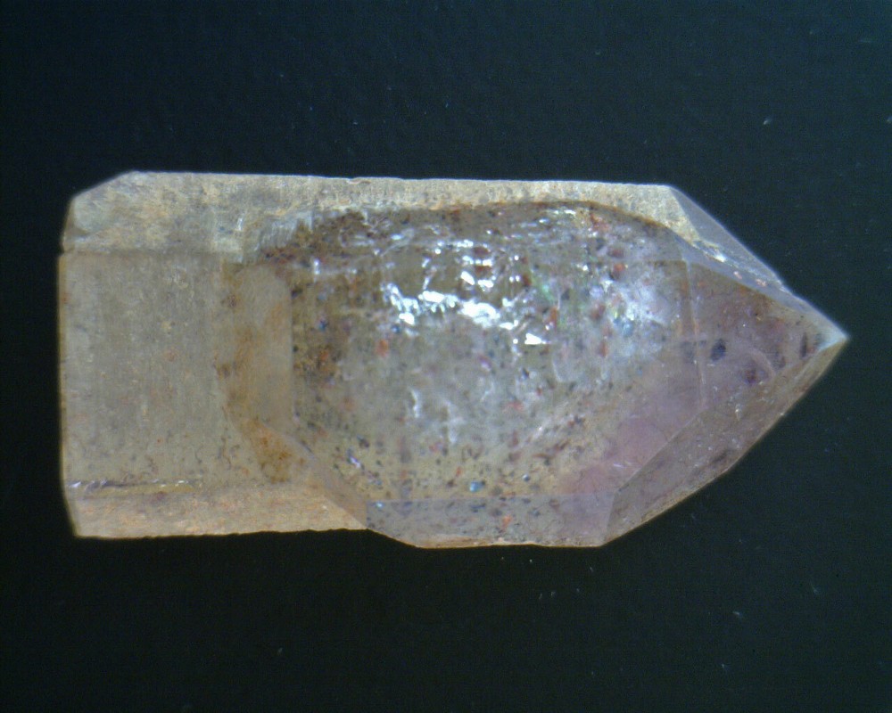 Red Fire Lepidocrocite in Quartz & Amethyst Scepter Crystal Madagascar r815d