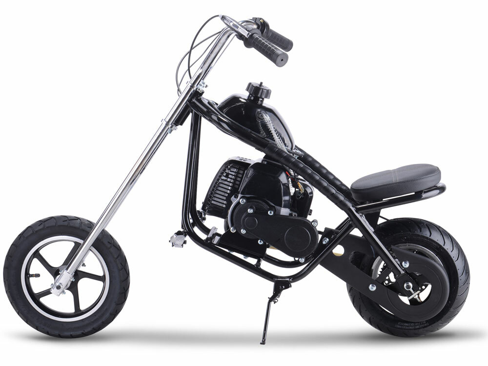 MotoTec 49cc Gas Powered Mini Chopper - 2 Stroke -BLUE or BLACK- NO CA SALES
