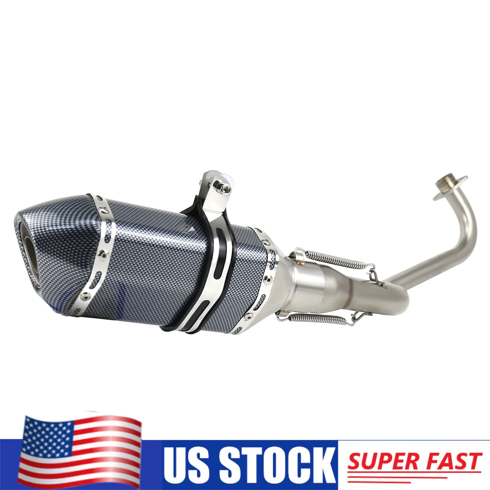 For Honda Grom 125 2013-2023 Full Exhaust System Slip-On Muffler On Pipe DB Kill