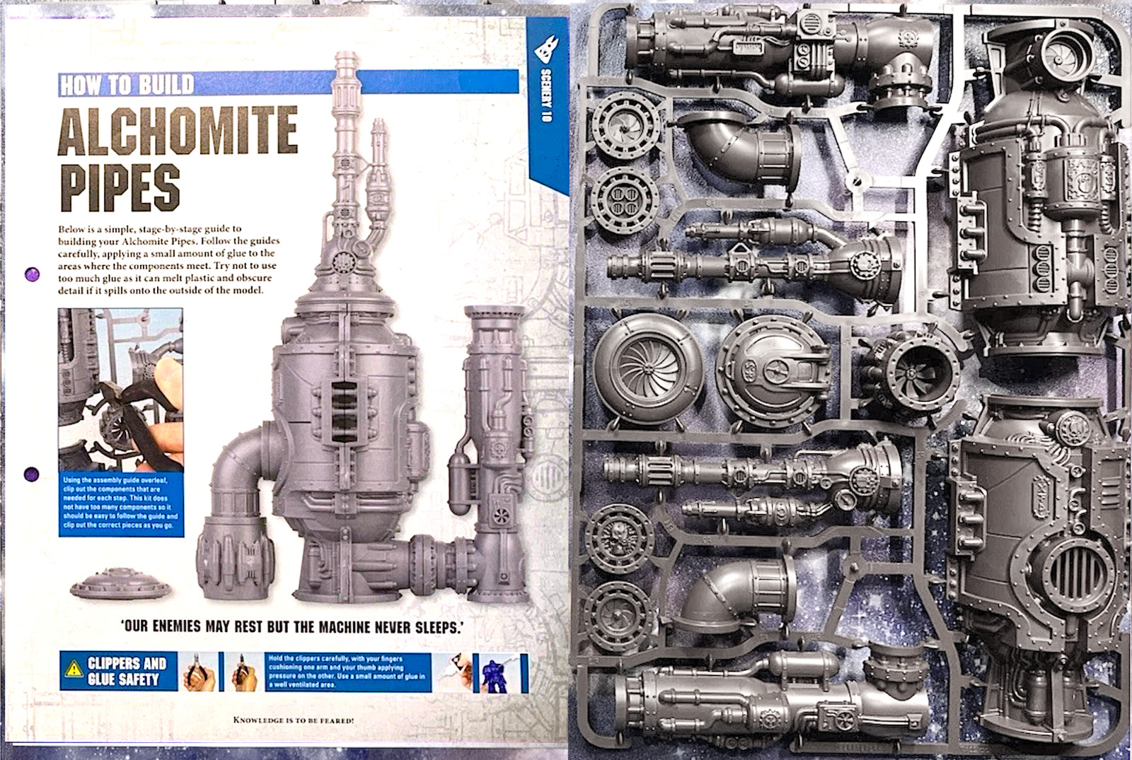 Games Workshop Warhammer 40K Alchomite Pipes Terrain Model