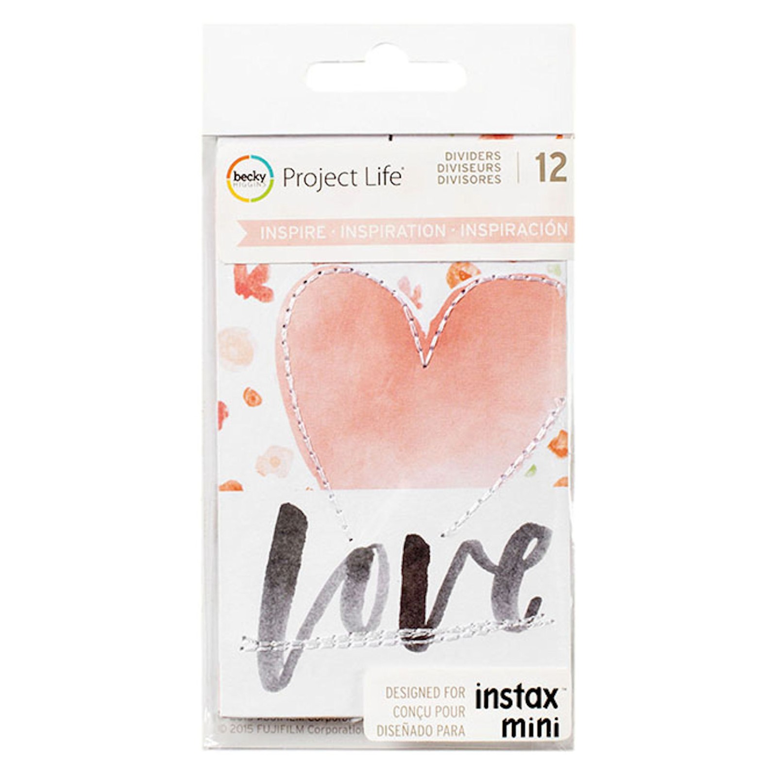 Project Life INSPIRE INSTAX MINI (12) DIVIDERS scrapbooking 380656 STITCHING