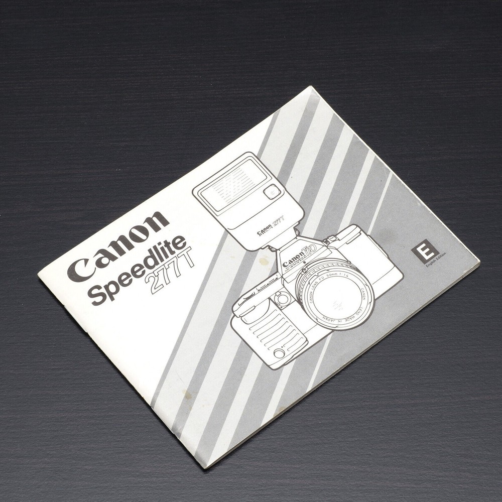 Canon Speedlite 277T Instructions Manual