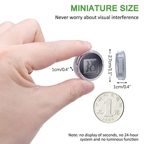 Waterproof Motorcycle Digital Clock, 4-Pack, 1.1 Inch Diameter