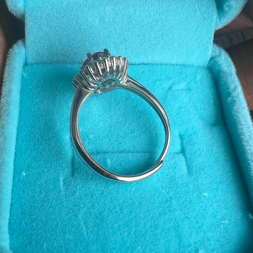 S925 adjustable ruby ring