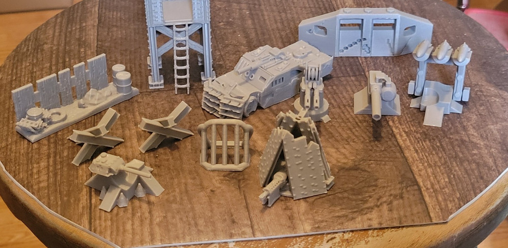 Def System Sample Pack, 1/64 scale 12 items. 3d printed.