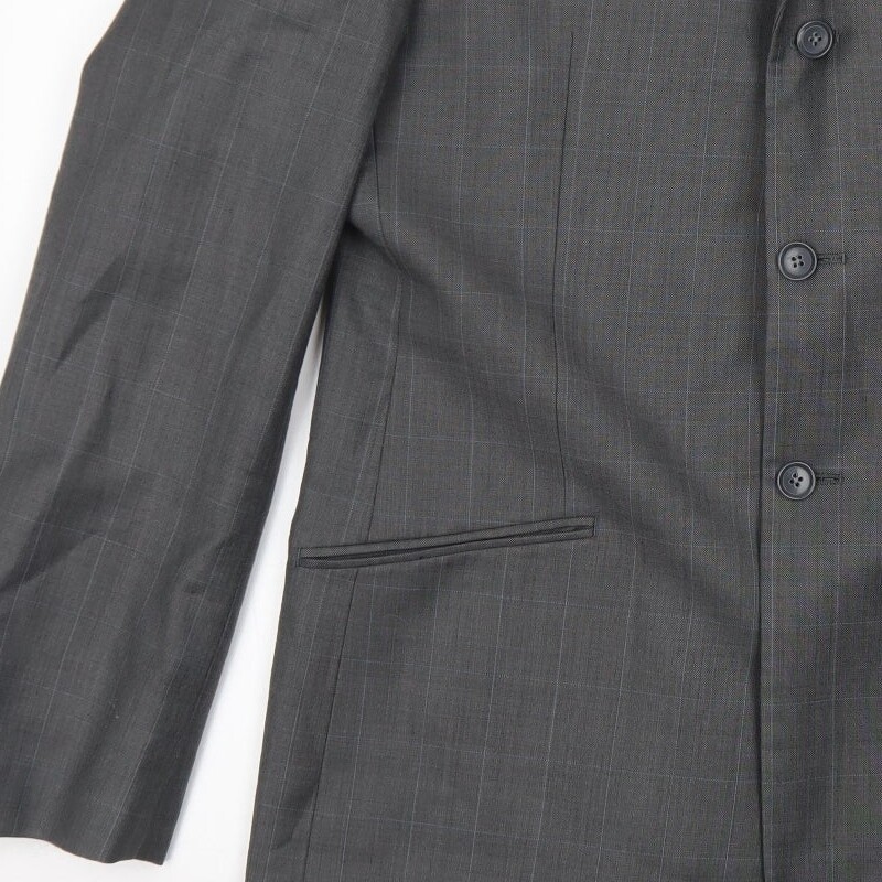 NEXT Mens Grey Plaid Wool Blend Blazer Size 44