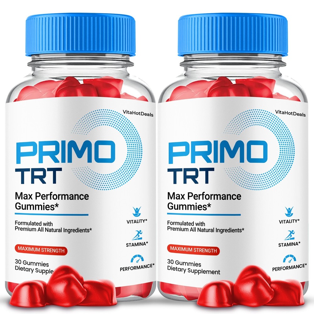 Primo TRT Gummies,  All Natural Formula, Maximum Strength, PrimoTRT (2 pack)
