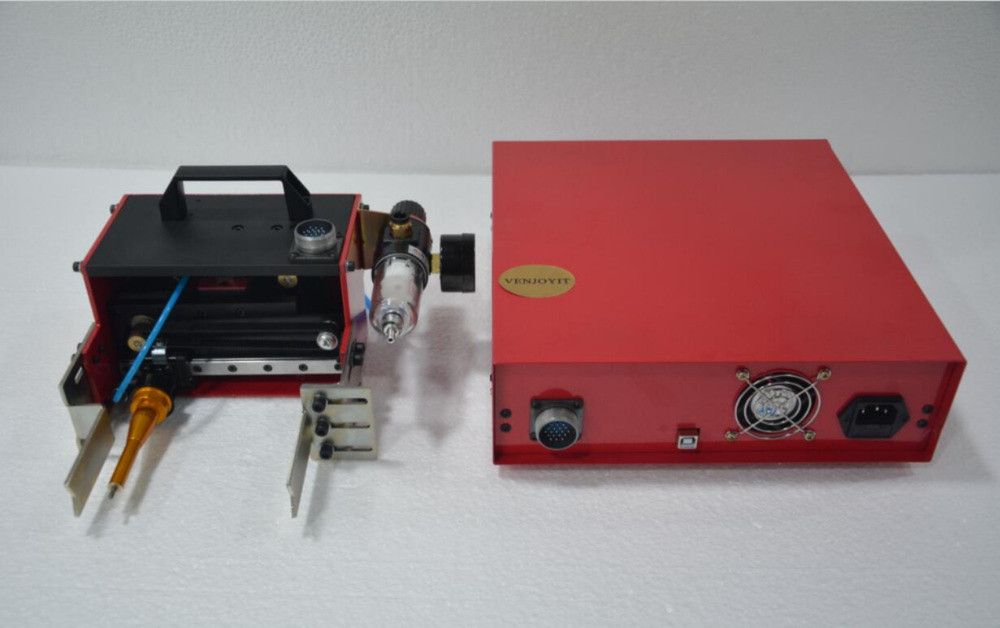 100*20mm Portable Metal Pneumatic Dot Peen Marking Machine for VIN Code Frame