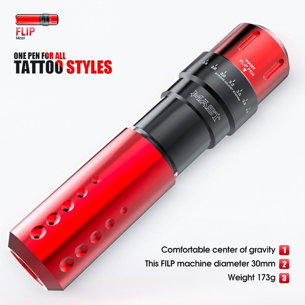 Tattoo Machine Dragonhawk MAST Flip (Red)
