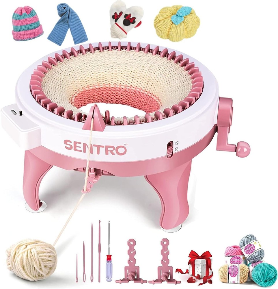 Creative Knitting Kit: 48 Needle Machine for Quick and Easy Handmade Accessories