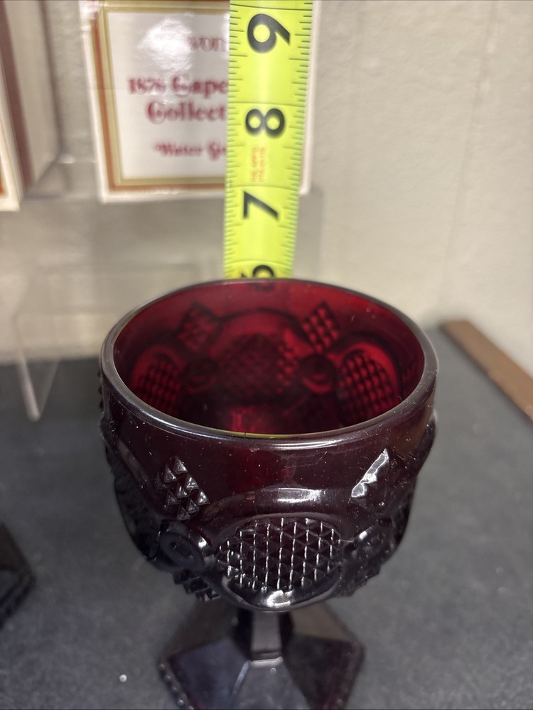 2~Vtg~Avon~The 1876 Cape Cod Collection~Water Goblets