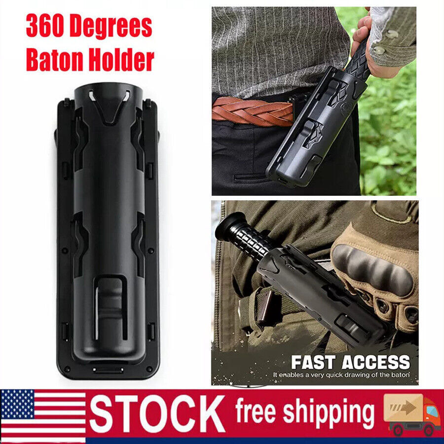 Baton Holder Universal 360 Degree Rotation, Versatile Tactical Flashlight Holder