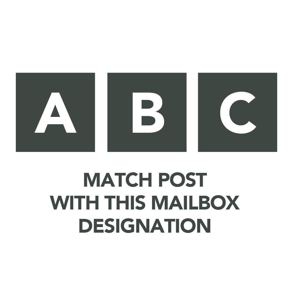 Architectural Mailboxes Post White Vinyl Crossarm Convertible Rust-Proof Durable