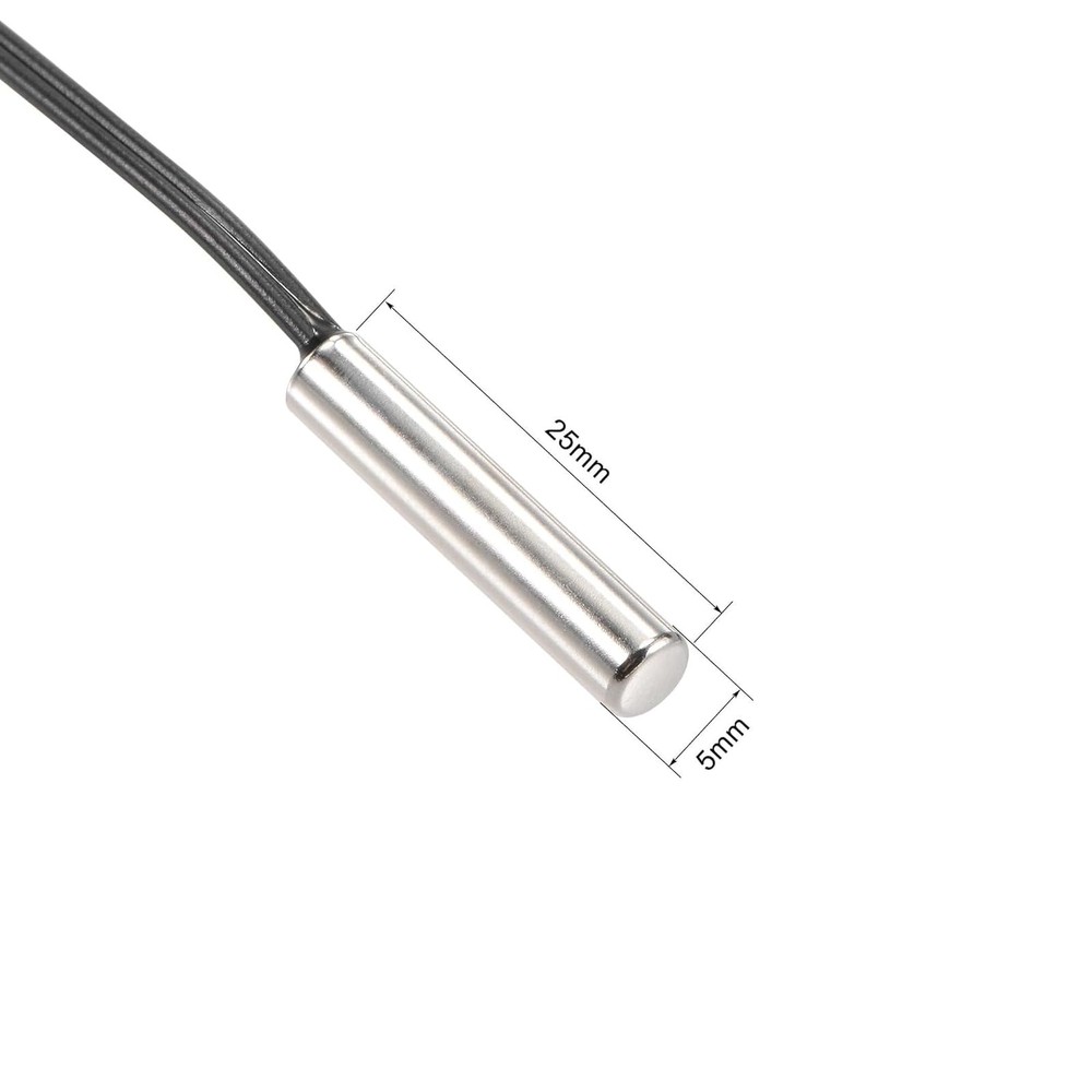 10K Temperature Sensor Probe, 3pcs 1 Meter Waterproof Temp Sensor Probe, Stai...