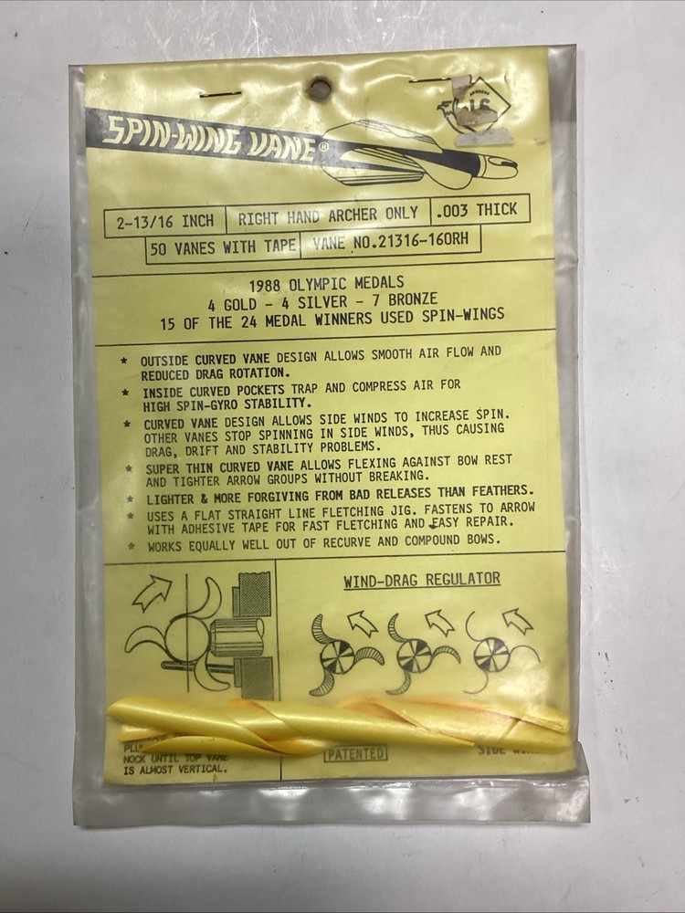 Original Spin Wing 50 Pack RH 2 13/16 Inch