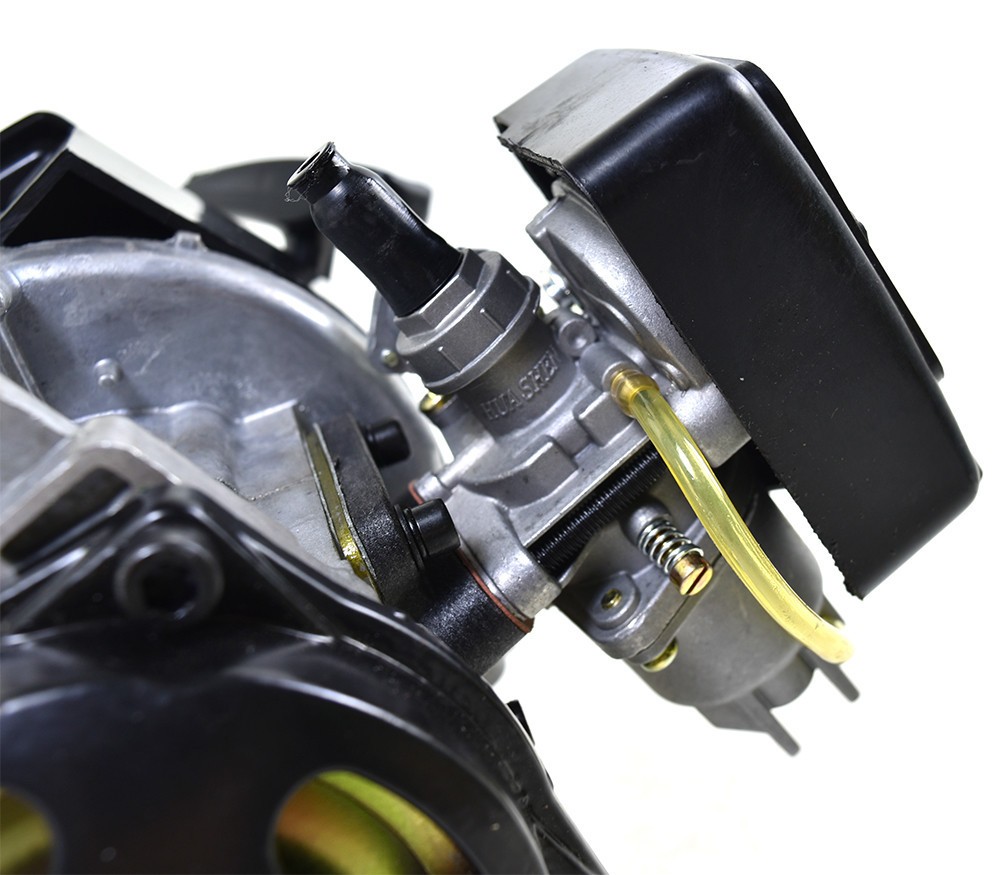 49cc 2 Stroke Pull Start Engine Motor + Exhaust Pipe For Quad Scooter ATV Buggy