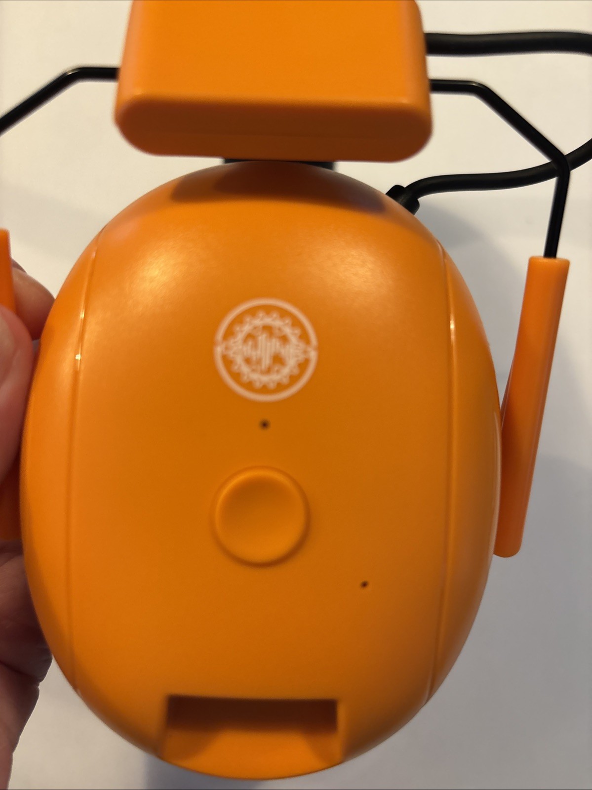 Plugfones Mercenary Lite Muff Wireless Ear Muffs Safety and Audio ORANGE READ