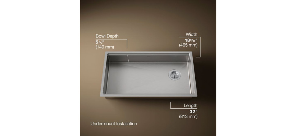 Kohler | Strive Large Single Basin ADA Sink